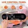 agreilduite 200w Cake Decorating Machine, Automatic Frosting Machine for 4-12 Inch Cakes, Low Noise Frosting Turntable with 9 PCS Styling Scraper Set, Adjustable Scraper 60-320 RPM view 3