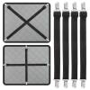Couch Cushion Covers Holder Straps, Couch Covers Elastic Straps with Clips Adjustable from 15 to 57 inches (40-145cm) Elastic Band Suspenders Fasteners Holder Strap for Recliner Sofa Bed(Pack of 4) view 1
