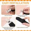 Couch Cushion Covers Holder Straps, Couch Covers Elastic Straps with Clips Adjustable from 15 to 57 inches (40-145cm) Elastic Band Suspenders Fasteners Holder Strap for Recliner Sofa Bed(Pack of 4) view 3