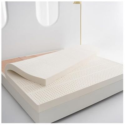 Premium Natural Latex Mattress - 6 Inch Hotel Quality, Soft Cover, Avail in Twin, Full, Queen, King - Perfect for Comfort & Support, 135x190cm (53x75in)