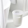 2.64 Gallon Plastic Wastebasket with Cut Out Handles in Rich Black, Lightweight & Durable, Easy-Grip Handles, Ideal for Bathroom, Office & Bedroom Trash Storage (White) view 2
