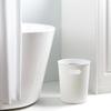 2.64 Gallon Plastic Wastebasket with Cut Out Handles in Rich Black, Lightweight & Durable, Easy-Grip Handles, Ideal for Bathroom, Office & Bedroom Trash Storage (White) view 3