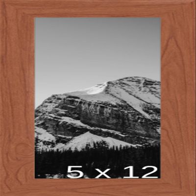 Frame It Easy 5 1/4 x 12 Cherry Frame (Wilton) 5.25x12 inches