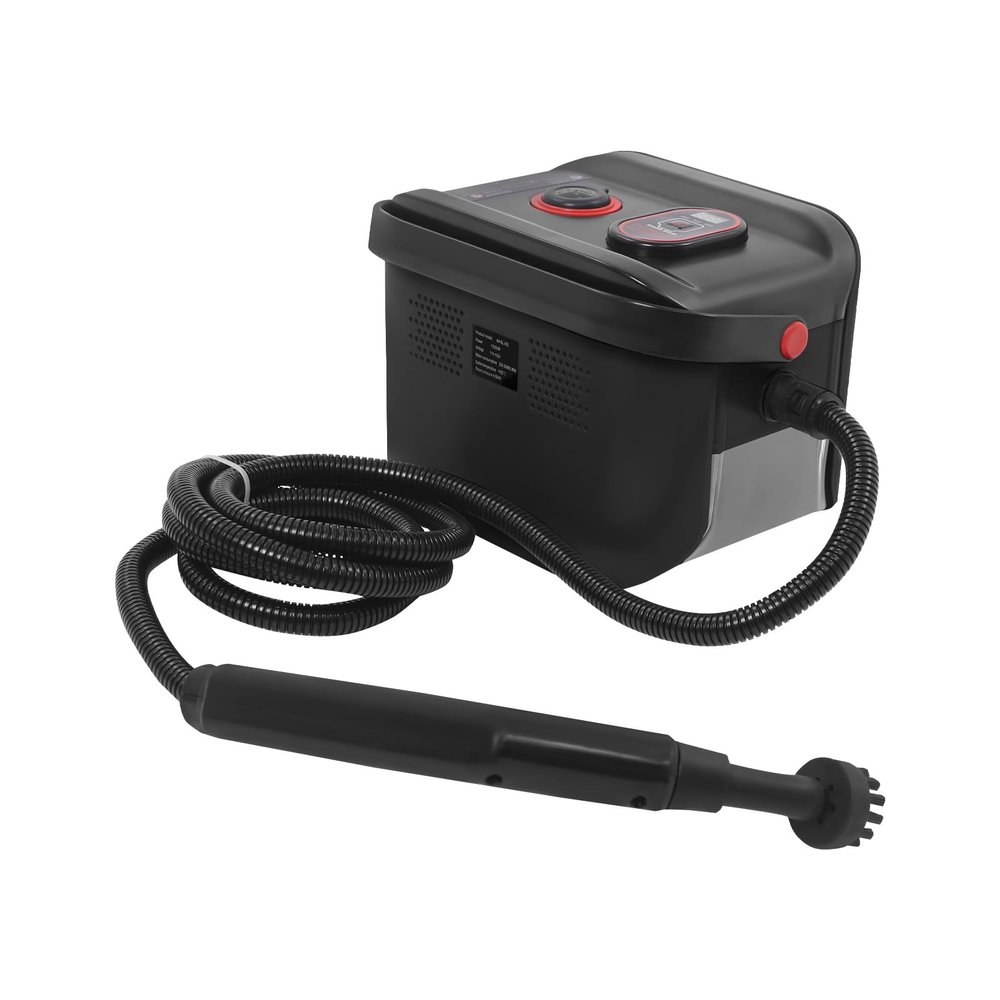 Steam Cleaner, 1500w Handheld Steam Cleaner with 1.2L Tank, Fast Heating & High Temperature Portable Steamer, Cleaning Machine for Kitchen, Floors, Tile, Furniture, Couch, Windows (Black)
