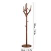 ZQHQYNQDFY Coat Rack, Sturdy Coat Rack Floor Coat Rack Household Standing Coat Rack Modern Creative Coat Tree Bedroom Living Room Corner Coat Rack Bag Hanger Freestanding Hat Rack view 2