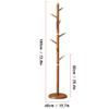 Coat Rack, Standing Coat Rack Coat Rack Household Floor-Standing Hanger Modern Chinese Coat Rack for Hanging Bag Hangers in the Corner of the Bedroom Living Room Corridor for Entryway, Hallway, Bedroo view 2