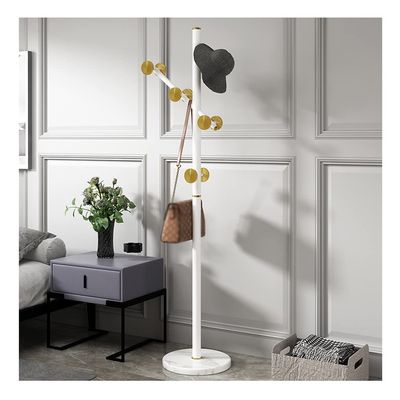 Coat Rack, Standing Coat Rack Stainless Steel Floor-standing Coat Shelf Household Heavy-duty Vertical Coat Rack Living Room Corridor Decoration Metal Coat Racks for Entryway, Hallway, Bedroom, Office