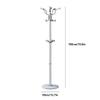 ZQHQYNQDFY Coat Rack, Metal Coat Rack Coat Stand Easy Assembly Coat Hanger Stand Standing Coat Tree with 14 Stainless Steel Hook for Hanging Clothes view 2