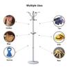 ZQHQYNQDFY Coat Rack, Metal Coat Rack Coat Stand Easy Assembly Coat Hanger Stand Standing Coat Tree with 14 Stainless Steel Hook for Hanging Clothes view 3