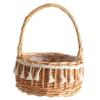 Flower Girl Basket with Handle Rustic Rattan 11cm view 1