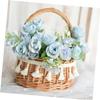Flower Girl Basket with Handle Rustic Rattan 11cm view 4