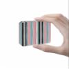 1 Pcs Acrylic Fridge Magnets Watercolor Bending Stripes Small Square Refrigerator Magnet Pink Blue Lines Magnet Stickers for Kitchen,Office Whiteboard,Cabinet,Locker view 1