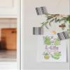 1 Pcs Acrylic Fridge Magnets Watercolor Bending Stripes Small Square Refrigerator Magnet Pink Blue Lines Magnet Stickers for Kitchen,Office Whiteboard,Cabinet,Locker view 3