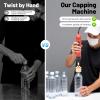 Bathrena Handheld Bottle Capper, Electric Bottle Capping Machine Dual Switch Bottle Cap Sealing Machine for 10-30mm Round Plastic Caps 110V. view 2