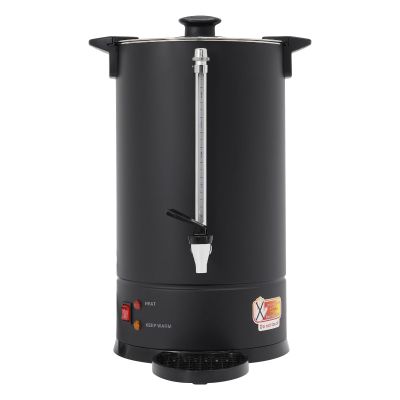 15L/3.96Gallon Stainless Steel Coffee Urn Coffee Maker 1500W Commercial Electric Water Boiler and Warmer Pot Commercial Hot Beverage Dispenser for Coffee Tea Milk-Black