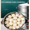 3-Tier Stainless Steel Electric Food Steamer - Quick, Healthy Cooking with Thermostat Control for Easy Meal Prep, Perfect for Vegetables, Fish, and More view 3