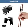 10 Pairs Reusable Chopstick Helper, Chopstick Trainers for Beginners, Adult Straining Chopsticks Hinges Connector, Non-Slip Chopsticks Trainer Learner(Black) view 2