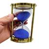 Brass Sand Timer 2 Minute Hourglass Timer Clock with Sparkling Natural Sand 14.5cm Sand Glass Timer for Home & Kitchen Office Table Desk view 1