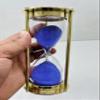 Brass Sand Timer 2 Minute Hourglass Timer Clock with Sparkling Natural Sand 14.5cm Sand Glass Timer for Home & Kitchen Office Table Desk view 2