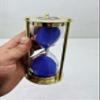 Brass Sand Timer 2 Minute Hourglass Timer Clock with Sparkling Natural Sand 14.5cm Sand Glass Timer for Home & Kitchen Office Table Desk view 3