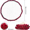 32 Inch Crochet Flowers Bouquet Blanket, Sunflower Throw Blankets, Handmade Knitted Blanket with Rose Bouquet,Birthday Anniversary Wedding Valentines Day Gifts for Women(Orchid-Blue,150cm/60in) view 2