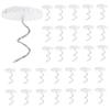 Upholstery Pins, 30PCS Clear Head Twist Bed Skirt Pins, Stainless Steel Bedskirt, Non Slip Headliner for Slipcovers and Bedskirts view 1