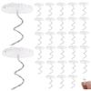 Upholstery Pins, 30PCS Clear Head Twist Bed Skirt Pins, Stainless Steel Bedskirt, Non Slip Headliner for Slipcovers and Bedskirts view 4