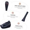 NXIPQYT Shower Towel Hook, 2pcs Retro Iron Wall Mounted Clothes Hanger Vintage Style Door Hook(Blackx3pcs,11x7x3cmx3pcs) view 4