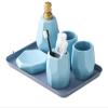 Bathroom Accessories Set Soap Dispenser Ceramic Bathroom Decoration Toothbrush Holder Box Bathroom Organizer view 1