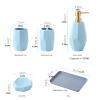 Bathroom Accessories Set Soap Dispenser Ceramic Bathroom Decoration Toothbrush Holder Box Bathroom Organizer view 2