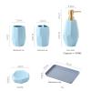 Bathroom Accessories Set Soap Dispenser Ceramic Bathroom Decoration Toothbrush Holder Box Bathroom Organizer view 4