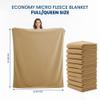 Opal Economy Micro Fleece Full/Queen Blanket 90x90 (Pack of 10) - Lightweight Throw Blanket - Hotel Quality Ultra Soft & Warm - Machine Washable - Ideal for Resorts, Hotels & Healthcare Facilities view 2