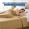 Opal Economy Micro Fleece Full/Queen Blanket 90x90 (Pack of 10) - Lightweight Throw Blanket - Hotel Quality Ultra Soft & Warm - Machine Washable - Ideal for Resorts, Hotels & Healthcare Facilities view 3