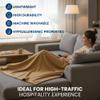 Opal Economy Micro Fleece Full/Queen Blanket 90x90 (Pack of 10) - Lightweight Throw Blanket - Hotel Quality Ultra Soft & Warm - Machine Washable - Ideal for Resorts, Hotels & Healthcare Facilities view 4