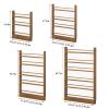 Behind The Door Bookshelf,Behind The Door Storage For Toys And Books,Narrow Thin Bookshelf With Open Display Shelves,Space Saving, Anti-Tip,Book Shelf Organizer For Books(Walnut,31.5''/3 Tier) view 2