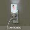 DRTGEDS Little Ballerina Dancing Girl Plug in Led Night Light with Auto Dusk to Dawn Sensor, Wall Nightlights for Hallway, Kids Room, Bedroom view 4