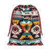 DUWAA Native American Pattern Print Christmas Drawstring Gift Bag, Gift Wrapping Bags With Rope For Christmas Party Supplies view 1