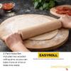 2 PACK Premium Wooden Rolling Pin 3-1/4" Diameter- Wooden Roll Pin w/Contoured Handles for Baking Pizza Fondant Pie Crust Cookie Pastry Dough Classic Pastry Rolling Pin (24 Inch) view 3