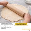 2 PACK Premium Wooden Rolling Pin 3-1/4" Diameter- Wooden Roll Pin w/Contoured Handles for Baking Pizza Fondant Pie Crust Cookie Pastry Dough Classic Pastry Rolling Pin (24 Inch) view 4