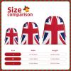 DUWAA British Flag Print Christmas Drawstring Gift Bag, Gift Wrapping Bags With Rope For Christmas Party Supplies view 4