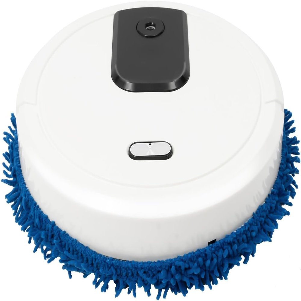 Automatic Mopping Machine, Intelligent Sweeping Robot Vacuum Cleaner with 360 Full-Surround Wipe & USB Charging Cable, Wet & Dry Mopping Cleaner for Bedrooms, Living Rooms, Hardwood & Tile Floors