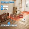 Automatic Mopping Machine, Intelligent Sweeping Robot Vacuum Cleaner with 360 Full-Surround Wipe & USB Charging Cable, Wet & Dry Mopping Cleaner for Bedrooms, Living Rooms, Hardwood & Tile Floors view 3