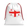 DUWAA Flag Map Of Georgia Print Christmas Drawstring Gift Bag, Gift Wrapping Bags With Rope For Christmas Party Supplies view 2