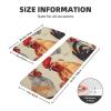 Animal Art Chicken Painting Kitchen Mat Set of 2, Cushioned Anti Fatigue Kitchen Rugs Non Slip Crystal Velvet Kitchen Floor Mat Comfort Standing Mats for Laundry, Sink, 17 x 29.5+17 x 47.2 Inch view 2