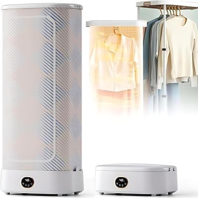 Automatic Clothes Dryer Machine Ironer With Telescopic Rod, Intelligent,Quickly Smooth Out Wrinkles,For Folding Cupboard