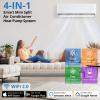 9000 BTU Mini Split AC/Heating System, 19 SEER2 Inverter Split System Air Conditioners, Ductless Wall Mount Heat Pump, AC Unit Cool Up to 450 Sq. ft, Installation Kits, 115V, for Home,Office view 3