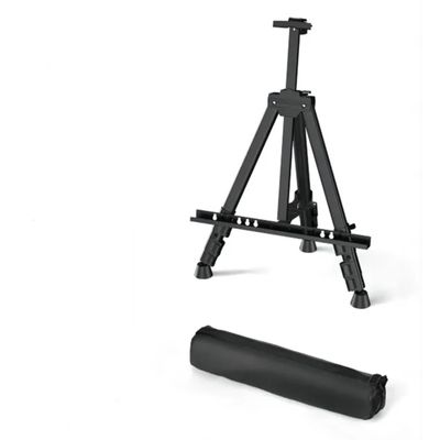 QYAAUPMMP Easy Folding Easel Stand - Adjustable Metal Tripod Artist With Carry Bag (Tabletop/Floor Use)