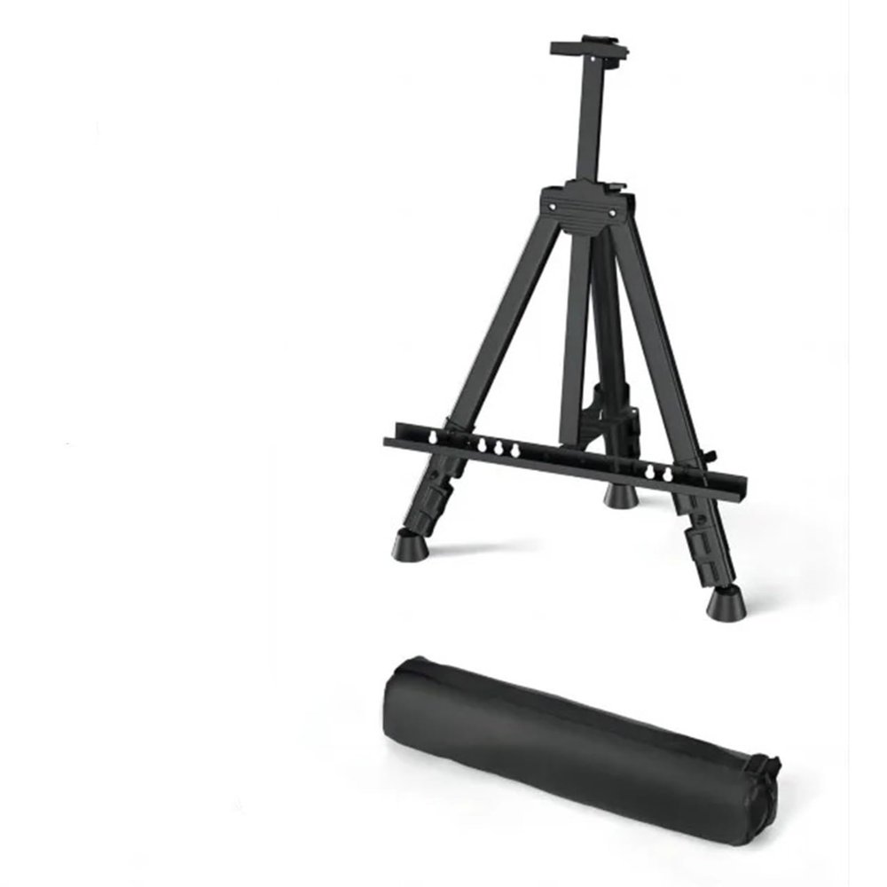 QYAAUPMMP Easy Folding Easel Stand - Adjustable Metal Tripod Artist With Carry Bag (Tabletop/Floor Use)