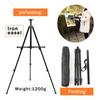 QYAAUPMMP Easy Folding Easel Stand - Adjustable Metal Tripod Artist With Carry Bag (Tabletop/Floor Use) view 3