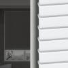 No Drill Mini Blinds Blackout Cordless Venetian Blind No Tools 1 Inch Aluminum Blinds U-Shaped Window Shades for Office, Home.White,17 3/4''W x 47''H view 1